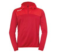 Kempa Emotion 2.0 Quarter Zip Hoody Sudadera, Hombre, Chili Red/Red, S