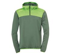 Kempa Emotion 2.0 Quarter Zip Hoody Sudadera, Hombre, Dragon Green/Hope Green, L