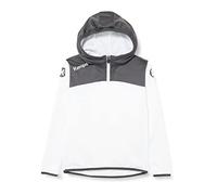 Kempa Emotion 2.0 Quarter Zip Hoody Sudadera, Hombre, White/Anthra, S