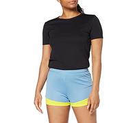 Kempa Emotion 2.0 Shorts Women Shorts de Juego para Mujer, Mujer, Dove Azul/Lima Amarillo, XS