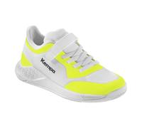 Zapatillas de balonmano kempa kourtfly infantil blanco/amarillo f 31
