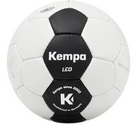 Kempa Leo Black&White Balón de Balonmano de Entrenamiento y de Partido Resistente y con Buen Agarre-Apto para Todas Las Edades, Unisex-Adult, Negro/Blanco, 3