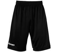 Kempa Player Long Shorts, Pantalón Corto Unisex Bebé, Negro/blanco, 14 Años