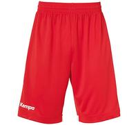 Kempa Player Long Shorts, Pantalón Corto Unisex Bebé, Rojo/blanco, 10 Años