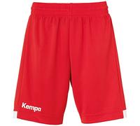 Kempa Player Long Shorts Women, Pantalón Corto Mujer, Rojo/blanco, L