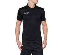 Kempa Poly Polo, Camiseta para Niños, Negro, 152