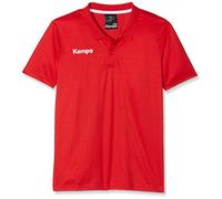 Kempa Poly Polo, Camiseta para Niños, Rojo, 164