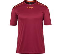 Kempa Poly Shirt Camiseta De Entrenamiento De Balonmano, Hombre, Rojo Oscuro, M