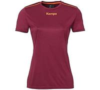 Kempa Poly Shirt Women Camiseta De Balonmano para Mujer, Mujer, Rojo Oscuro, XXL