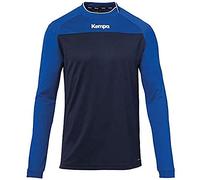 Kempa Prime Longsleeve Camiseta De Balonmano Cuello Asimétrico, Hombre, Azul Marino/Azul Royal, XL
