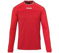 Kempa Prime Longsleeve Camiseta De Balonmano Cuello Asimétrico, Hombre, Rojo Chili/Rojo, S
