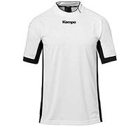 Kempa Prime Shirt Camiseta De Balonmano Cuello Asimétrico para Hombre, Hombre, Blanco/Negro, XXXL