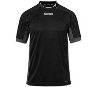 Kempa Prime Shirt Camiseta De Balonmano Cuello Asimétrico para Hombre, Hombre, Negro/Antracita, 128