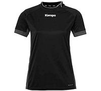 Kempa Prime Shirt Women Camiseta De Balonmano para Mujer, Mujer, Negro/Antracita, M