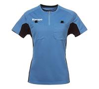 Kempa Referee Shirt Women Camiseta Árbitro Mujer, Azul Fair/Negro, XL