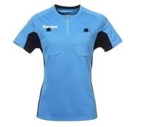 Kempa Referee Shirt Women Camiseta Árbitro Mujer, Mujer, Azul Fair/Negro, XXL