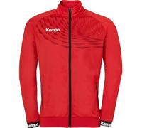 Kempa Wave 26 Poly Jacket hombre niño Chaqueta deportiva de entrenamiento de balonmano para hombre Sudadera ligera - sudadera elástica de entrenamiento con bolsillos con cremallera