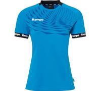 Kempa Wave 26 Shirt Women para Mujeres y niñas - Camiseta Manga Corta Camiseta Deportiva Ropa Funcional Balonmano Gimnasio Jogging Running Jersey - elástica y Transpirable