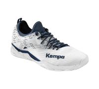 Kempa Wing Lite 2.0 Game Changer, Zapatillas Deportivas Unisex Adulto, Blanco/Azul Marino, 45.5 EU