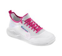 Zapatillas de Balonmano Kempa Kourtfly Infantil blanco/cyan/morado 34