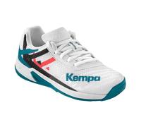 Kempa Zapatillas indoor para niños Wing 2.0 Balonmano Blanco/Cyan Talla 32
