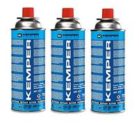 Kemper 577 - Bote de cartucho de gas de 390 ml (227 g) ideal para estufas y estufas portátiles tipo bistro (3 unidades)