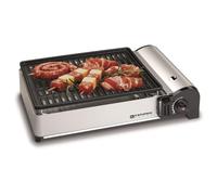 Kemper - Barbacoa de gas portátil de 1,9 kW con placa antiadherente Compacta para mesas de balcones, terrazas, camping