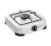 Kemper Cocina de Gas Esmaltada 1 Quemador para Butano/Propano, Blanca, 270 x 300 x 90 mm