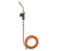 KEMPER - Soplete de gas profesional + 2 m de manguera Conexión directa a la botella de gas Llama piezoeléctrica regulable