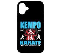 Kempo Karate con Karateka; Kanji y Kominka Carcasa para iPhone 16 Plus
