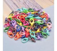 KEMTAT 15-60 uds 12,5-21mm Colores Caramelo Metal Langosta Cierres Ganchos Llavero Dulce llaveros para Llavero DIY Accesorios para Hacer Joyas