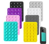 KEMUZ 8 Piezas Ventosa Movil Para Fundas De Móvil, Soporte De Teléfono Con Ventosa, Accesorios Para Móvil, Accesorios Para Influencers, Funda De Silicona Con Ventosa Para Selfies(8 Colores)