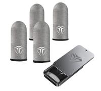 KEMUZ Fundas para Dedos Gaming - 4 Unidades (2 Pares) - Ultra Sensibles, Antideslizantes y Transpirables - Perfectas para PUBG Mobile, Free Fire, COD Mobile y Más - Ideal para Jugadores Profesionales