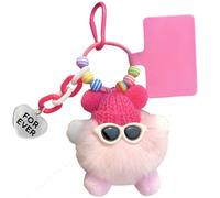 KEMUZ Llavero De Peluche Para Escolares, Llavero Para El Inicio Del Curso Escolar, Amuleto Para El Inicio Del Curso Escolar Para Niños Y Niñas, Regalo Llavero Para El Inicio Del Curso Escolar(Rosa)
