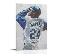 Ken Griffey Jr. Murales avanzados de pintura al óleo con funciones impermeables, antiincrustantes y antidecoloración, son adecuados para decoración en salas de estar, dormitorios y oficinas, y se
