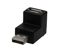 kenable 008737 adaptador de cable USB 2.0 A Negro - Adaptador para cable (USB 2.0 A, USB 2.0 A, Male connector / Female connector, Negro)