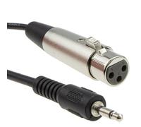 kenable 3,5 mm Mono Conector Jack PC/Laptop a XLR Femenino Mixer/Speaker Cable 2 m [2 metros/2m]