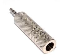 kenable 6,35 mm Estéreo Conector Jack Enchufe a 3,5 mm Estéreo Conector Jack Clavija Adaptador Metal