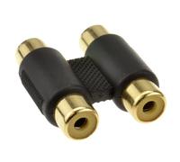 kenable Acoplador RCA Doble Hembra a Hembra para Audio/Video - Conectores Phono con Contactos Dorados - Adaptador Estéreo 2 RCA