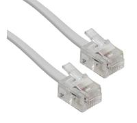 kenable ADSL Banda Acha Módem Cable RJ11 a RJ11 Teléfono Enchufe a Router Blanco 3 m [3 metros/3m]
