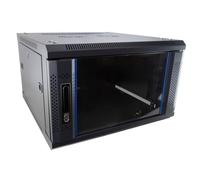 kenable Armario Rack de Pared 19 Pulgadas 6U 600 x 600 mm Profundidad | Montaje en Pared para Servidores | Panel de Conexiones | Switches de Red | Negro