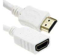kenable Cable Alargador HDMI 1.4 Alta Velocidad 3D Macho a Hembra Blanco 1m