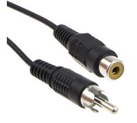 kenable Cable Alargador RCA Fono Mono Macho a Hembra Audio HiFi/TV Negro 3m