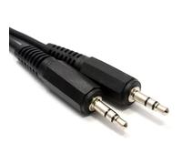 kenable Cable Audio Estéreo AUX Mini Jack 3.5mm Macho a Macho para Auriculares Altavoces Coche 0.5m Negro