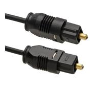 kenable Cable de Audio Digital Óptico TOSLink TOS Link 2.2mm 5.1 Surround 0.3m Negro