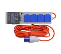 Kenable Cable de conexión para autocaravana protegido RCD | 4 vías 16 A | Cable de 10 m | Suministro eléctrico para caravana y camping