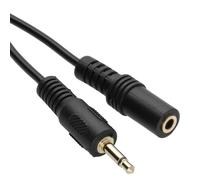 kenable Cable de Extensión Jack 3.5mm Mono Macho a Hembra Gold Conductores de Cobre Puro 1,2m Negro