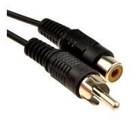 kenable Cable de Extensión RCA Fono Macho a Hembra Audio/Video Coaxial Mono Rojo/Blanco/Amarillo 10m