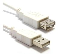 kenable Cable de Extensión USB 2.0 Alta Velocidad A Macho a Hembra BLANCO 2m