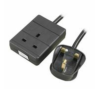 kenable Cable Extensor Para Tomacorriente 1 Vía 13A 240V 5m Negro [008320]
